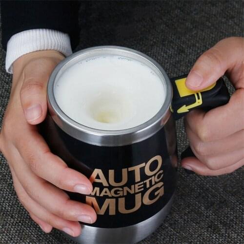400Ml Lazy Coffee Mug USB Charging Electric Automatic Milk Mug Travel Tumbler Steel Self Stirring Cups Mixing Office Mugs