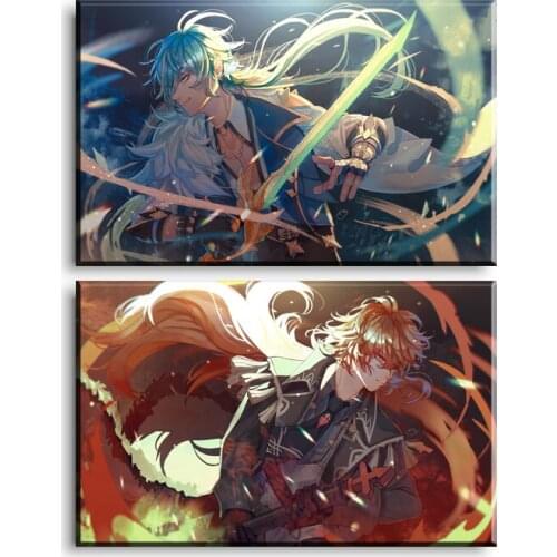 5D DIY Diamond Embroidery Home Decor Genshin Impact Game Poster Full Drill Cross Stitch Wall Art Handmade Gifts