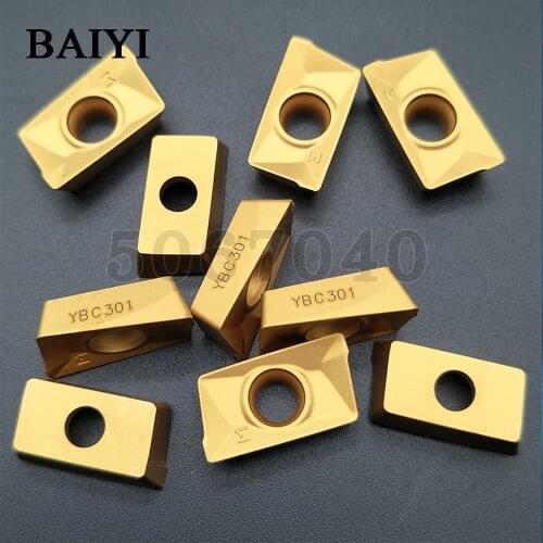 APKT160408-PM YBC301 Carbide Inserts Milling Cutter Insert Tungsten Carbide blade APKT160408 Milling Cutter Lathe Tool