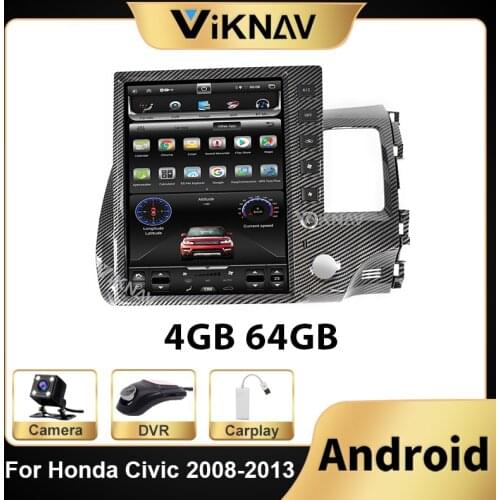 Android car GPS radio multimedia player For Honda Civic 2008 2009 2010 2011 2012 2013 car GPS navigation head unit stereo