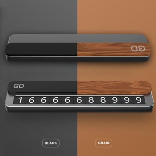 Parking Number Car Accessories Phone Number Card Temporary Parking Telephone Number Sign Self-Adhesive Car Accessories Interior