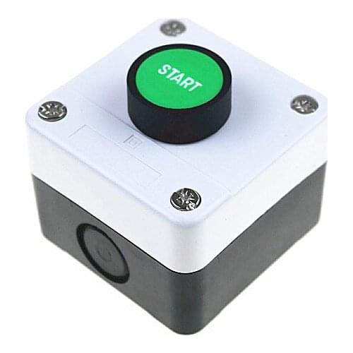 Green button control box HB2-B10 waterproof switch box lift lift START button 1 often open