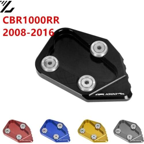 Motorcycle Side Stand Pad Plate Kickstand Enlarger Support Extension For HONDA CBR1000RR 2008-2016 2009 2010 2011 2012 14 15 16