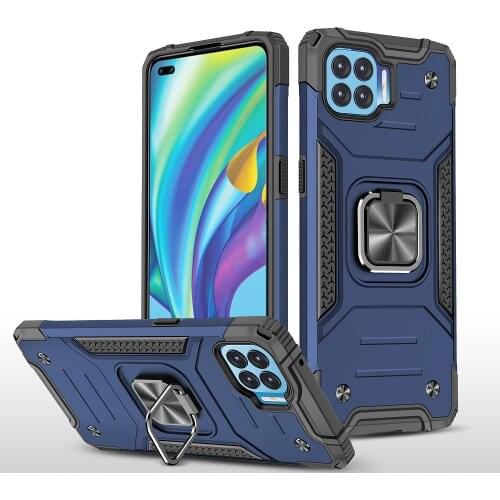 For OPPO RENO 4 Lite Case Hard PC With Stand Armor Shockproof protective back cover case for oppo reno 4lite reno4 lite shell