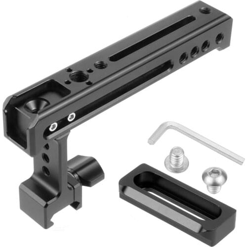 Camera Top Handle Functional Camera Cage handle Grip with Cold Shoe Camera Rig For Sony Canon Cage Aluminum DSLR Cheese Handle