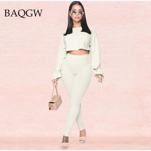 Fall Fashion Casual Solid Womens Set 2 Two Piece Set Women Sweatshirt Jogger Pants Suit Tracksuit Matching Set Casual Outfit