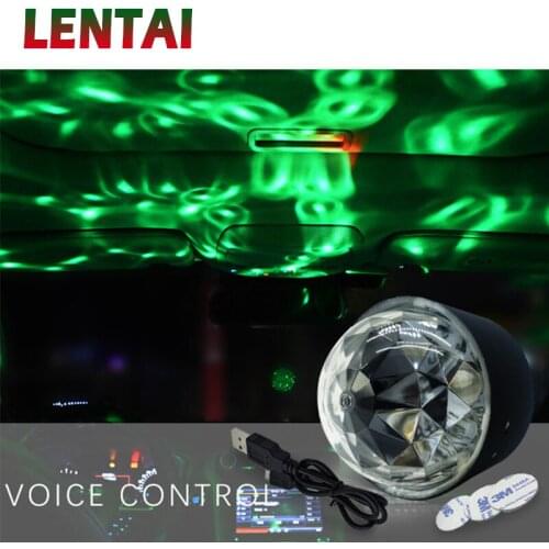 LENTAI Car LED Atmosphere light RGB DJ lamp For Citroen C4 C5 Hyundai Solaris I30 VW Polo T5 Ford Fiesta Fusion Mustang Opel