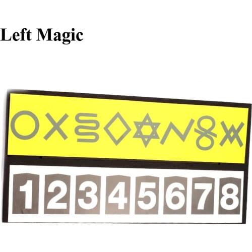 Mental Symbol With ESP Card Magic Tricks Magician Close Up Illusions Accessories Mentalism Gimmick Prediction Board Magic Props