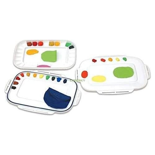 Mijello MAP-3025 Multi-Purpose Palette Various Airtight Peel-Off Palette-3.5-inch x 9.125-inch-24 Cavity,Artist Art supplies