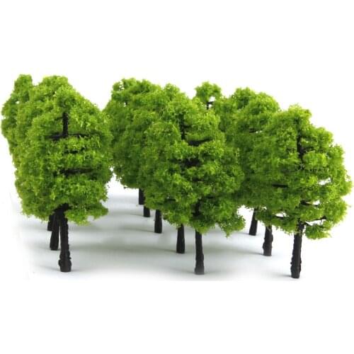 40x Train Railway Tree Models Building Kit Green HO Z Scale for Diorama Architecture Props