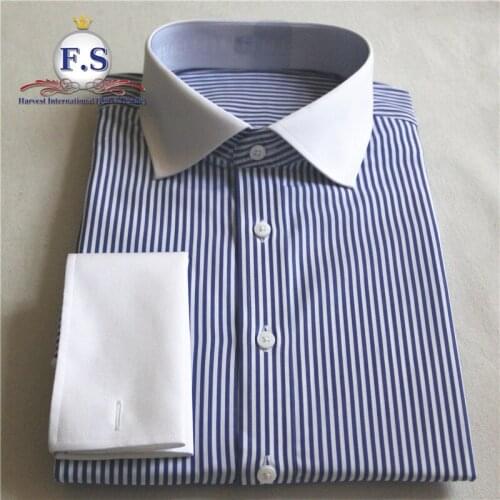 2020 new fruit stripe color men dress shirt with made to measure service