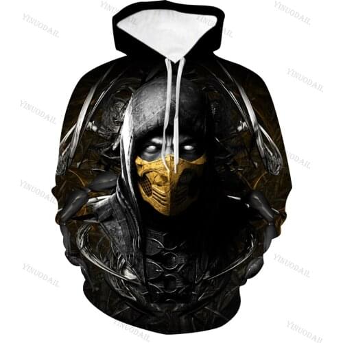 Mortal Kombat 11 3D Kids Game New Hoodies Sweatshirt Anime Cosplay Costume Men Women Boys Girls Jacket Hip Hop Hooded