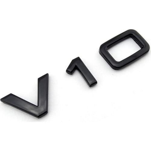 Genuine Chrome Badge Emblem V10 LOGO A6 S6 C6 A8 D3 RS6 R8 2004 for Audi