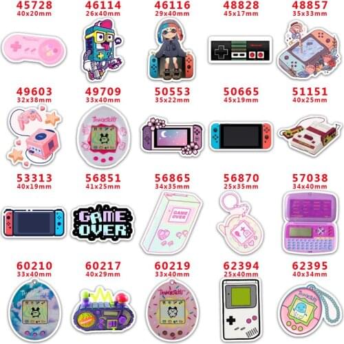 DIY Craft Supplies Sewing Accessories Cartoon PSP Printed Planar Resins Mold 10 Pieces. PR-45728