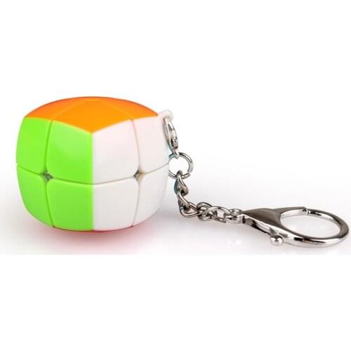 Qiyi Magic cube 2 x 2 Key ring Magic cube Mini Pocket Speed Cube Keyring Puzzle
