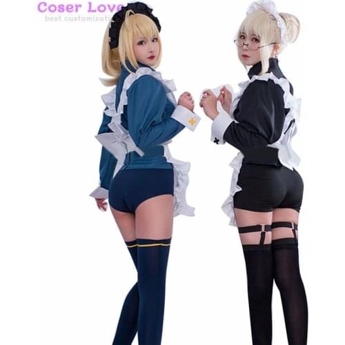 Fate/Grand Order Mysterious Heroine X saber Berserker maid clothes Cosplay Costume Halloween Christmas New years