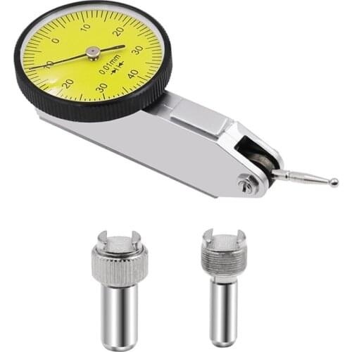 Accurate Dial Gauge Test Indicator Precision Metric with Dovetail Rails Mount 0-40-0 0.01mm Universal Measuring Instrument