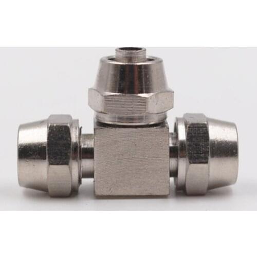 4mm 6mm 8mm 10mm 12mm 14mm 16mm Tee Type 3 Way Pneumatic Fast Twist Tube Pipe Fitting Reducer Quick Coupler Connector