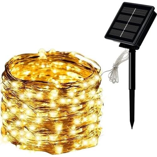 Solar String Fairy Lights 30m 300LED / 5M 50LED Waterproof Outdoor Garland Solar Power Lamp Christmas for Garden Decoration
