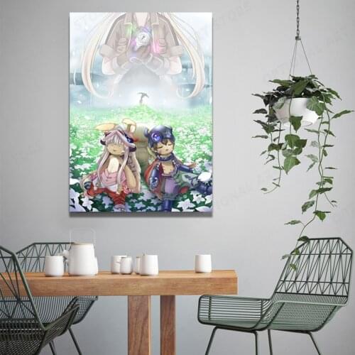 Japan Miyazaki Hayao Made In Abyss Anime Riko Reg Nanachi Poster Canvas Painting Wall Art Hd Print Home Decor Bedroom Gift