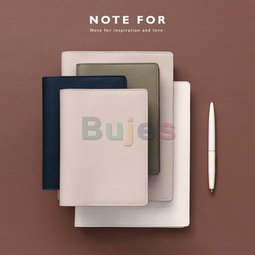 NOTE FOR Portable Handbook Set IRO Creative Diary Notebook Square A5A6 PU Cover Soft Paper School Supplies Notebook