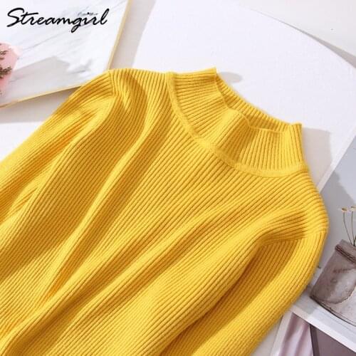 Womens Turtleneck Sweaters Autumn Winter 2021 Knitted Top Green Pullover Jumper Women Sweater With Neck Pull Vintage Sweaters