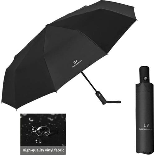 Fashion three-folding umbrella rain ladies gifts mens mini pocket parasols girls UV protection waterproof portable travel umbre