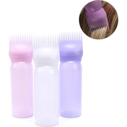 120/150ML Hair Dye Applicator Brush Empty Hair Dye Bottle Dye Shampoo Refillable Bottle Oil Dispensing Salon Hair Color Styling