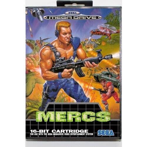 Mercs 16 bit SEGA MD Game Card With Retail Box For Sega Mega Drive For Genesis