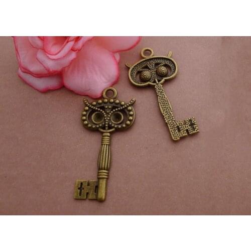 30pcs Vintage Key Charm Fit Manual Making Jewelry Earrings/Bracelets/necklace/key Chain Fashion DIY Jewelry Accessories
