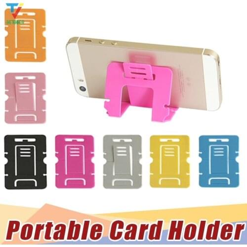 3000pcs/lot Card Folding Mobile Phone Holders multi colors for Mobile Phone Holder Stand for iPhone samsung htc holder standing