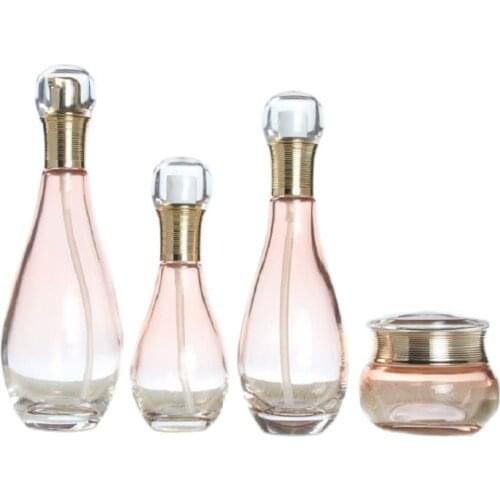 50g 60ml 100ml 120ml Multifunctional Glass Refillable Bottle Cosmetic Container Bottle High Grade Bowling Series Spray Bottle