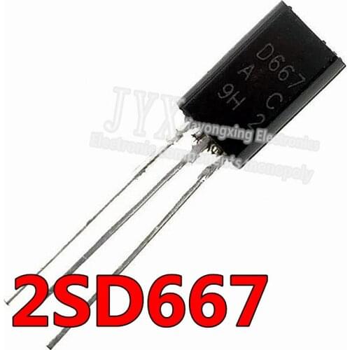 50PCS 2SD667 D667 TO92 TO-92L Plastic-Encapsulate Transistors New original
