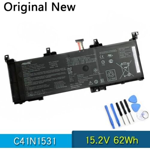 NEW Original C41N1531 Laptop Battery For ASUSROG Strix GL502VSK GL502VS GL502VY GL502VT GL502VT-1B GL502VS-1A RDG 15.2V 62Wh