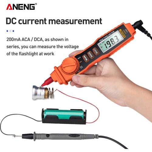 ANENG A3002 Digital Multimeter Pen Type 4000 Counts with Non Contact AC/DC Voltage Resistance Diode Continuity Tester Tool