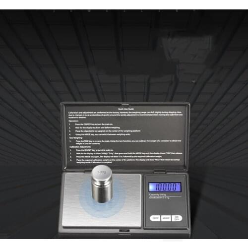 1Pcs Digital Scale 100/200/300/500/1000g 0.01/0.1g Precise LCD Display Pocket Scale Gram Weight for Kitchen Jewelry Drug