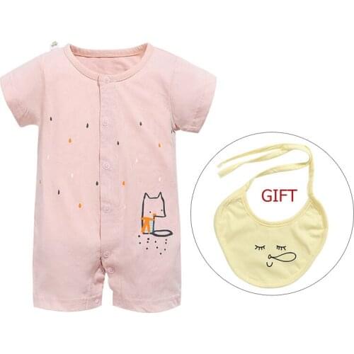 Baby Romper Summer Baby Boy Girl Rompers Overalls Infant Jumpsuit Short Sleeve Cotton Roupas Newborn Baby Costume Baby Clothing