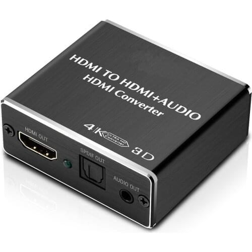 Hdmi audio extractor HDMI to HDMI and Optical TOSLINK SPDIF + 3.5mm Stereo Audio Extractor Converter HDMI Audio Splitter Adapter