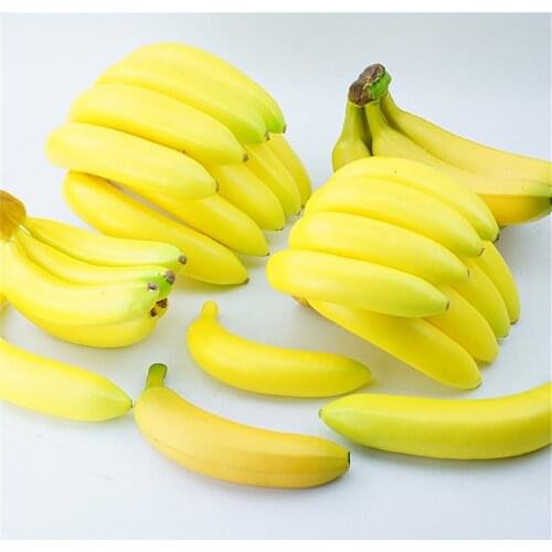 Artificial fake Banana faux fruit model bar shopping mall house restaurant Kitchen decoration Simulation plastic fruit toys