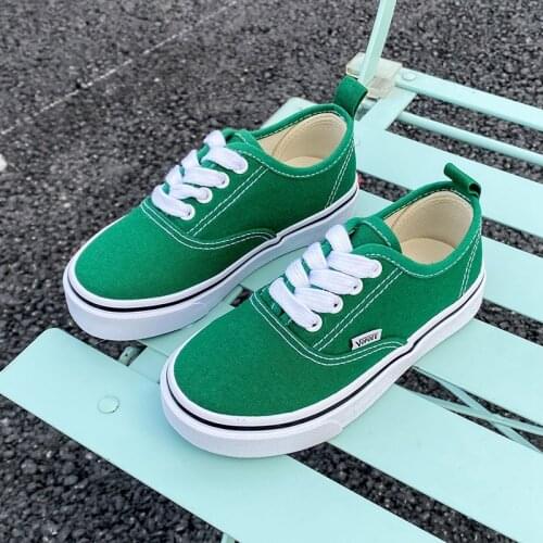 Children Low Top Canvas Girls Quality School Shoes Baby Boys Fashion Candy Color Sneakers Spring Autumn Outside Travel Canvas