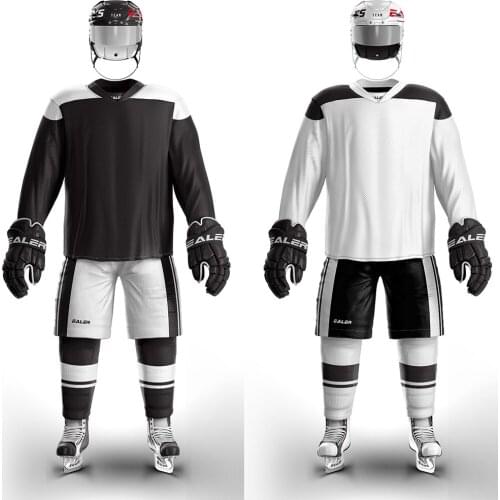 Cool Hockey 2 pieces Breathable Quick Dry cheap hockey jersey for Training and competition H6100