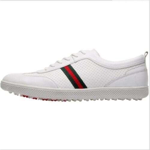 Leather Golf Shoes for Men 2021 Classic Mens Golf Sport Sneakers Brand Sport Trainers Leather Shoes