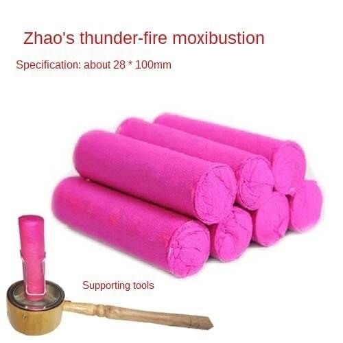 5:1 Thunder fire moxa stick medicated roll 29mm*100mm bamboo thunder fire moxibustion cylinder massage for eye back body waist