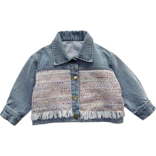 2020 Girl Baby Fashion Soft Denim Jacket Spring Autumn Kids Cardigan Coats Children Clothes