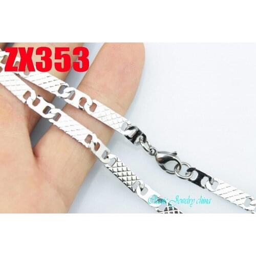 4.5mm stainless steel necklace overlapping curve shape lamellar chain fashion women man chains 20pcs ZX353