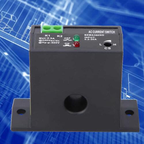 0.2~30A Current Sensing Switch interruptor Flameproof Adjustable AC Sensing Self-Powered Sensing Switch for Equipment Flash