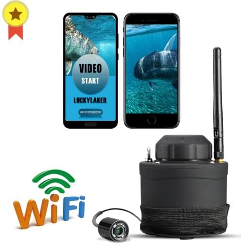 Russian menu!LUCKY Portable WIFI Underwater Camera FF3309 80m wireless operating range