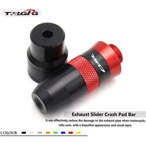Motorcycle CNC Frame Exhaust Sliders Crash Protector Pads with logo For Honda CBR600RR CBR250R CBR600R CBR 600 CBR1000RR