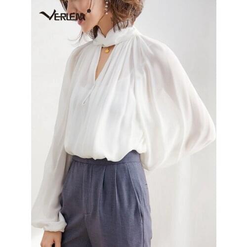 Черно-белые блузки Verlena China At AliExpress