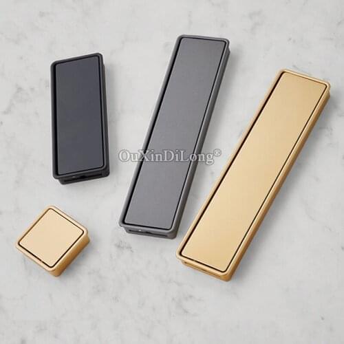 High Quality 10PCS European Embedded Concealed Cabinet Door Handles Cupboard Wardrobe Drasser Kitchen TV Cabinet Pulls Handles
